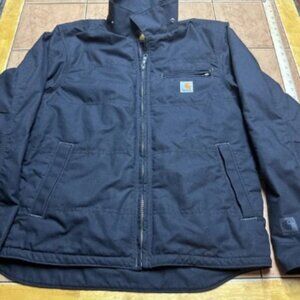 Carhartt Jacket Mens Sz Med Black‎ Livingston Quick Duck 101441 001 Thinsulate